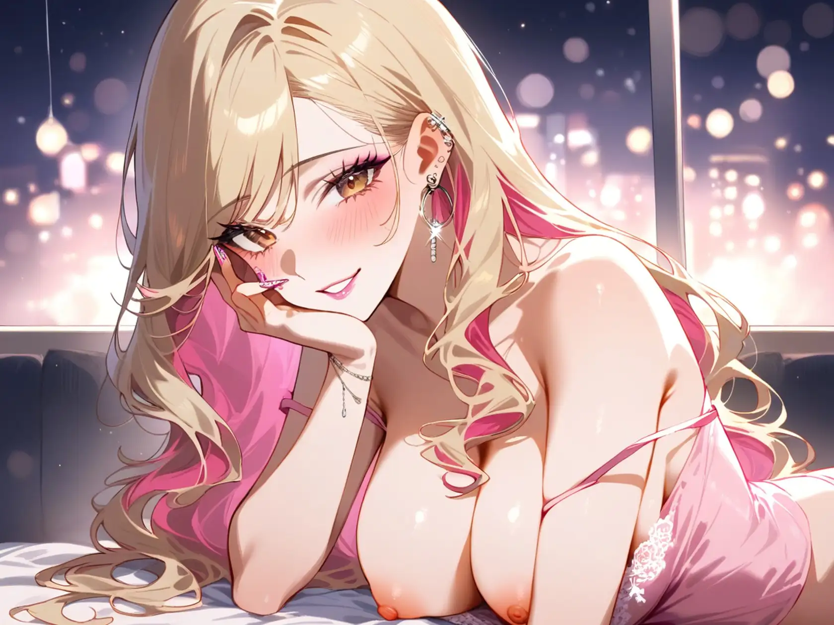 【ギャル×手コキ特化】宅飲みギャルのネイル手コキで5回抜かれる夜〜亀頭責めで男の潮吹きまで〜【約46分】