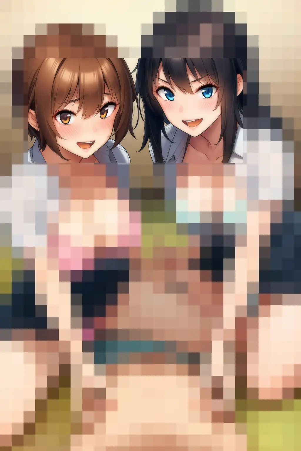 『漫画研部で女子二人からひたすら乳首だけを責められ生殺しにされながら、乳首でメスイキ射精させられた男子』原作&音声版セット