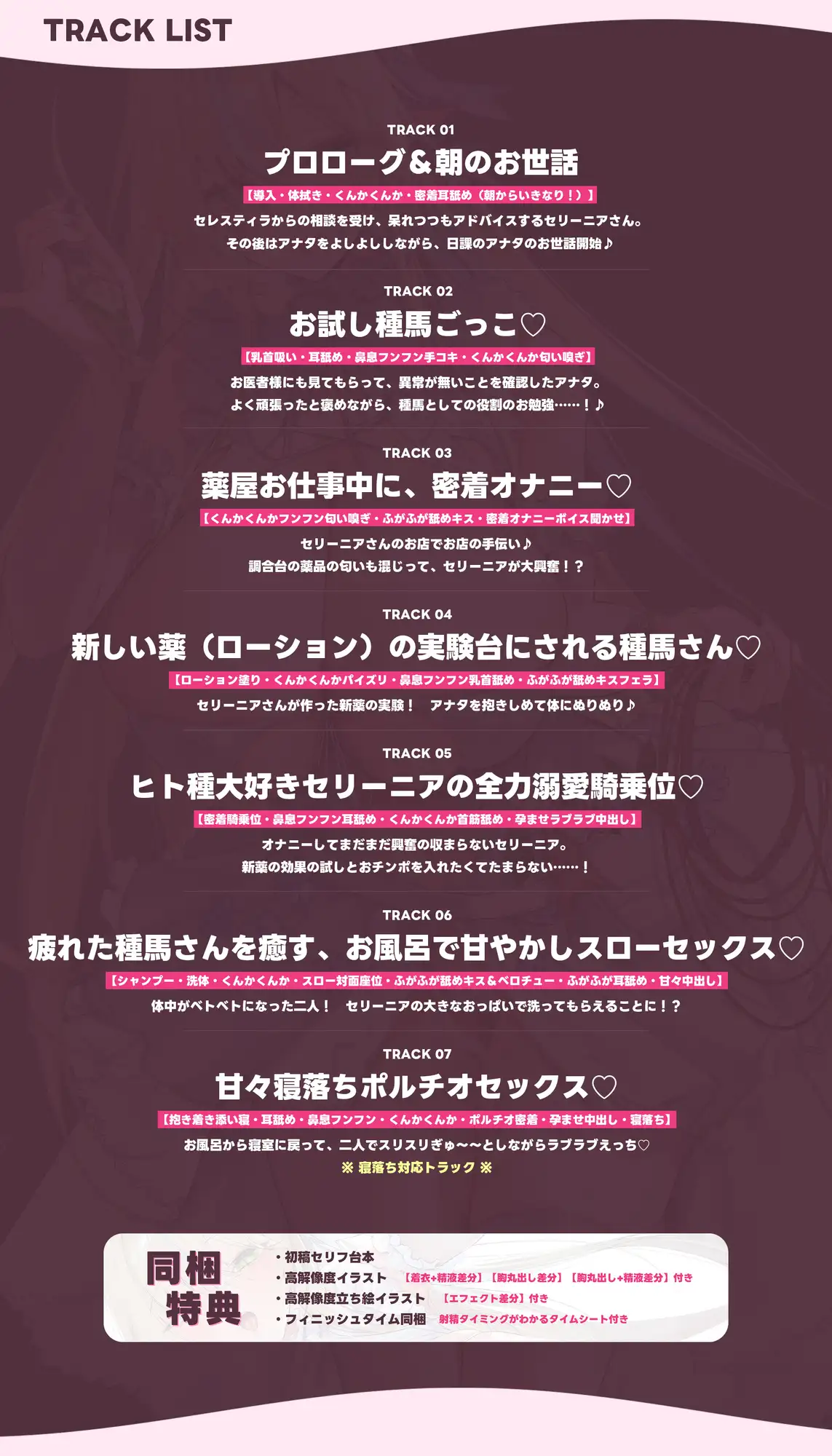 ✅エルフ村の種馬係✅【ふがふが♡鼻息密着】～ヒト種が好きすぎる薬屋エルフの溺愛孕ませ癒し生活♡～《4大早期特典付き》